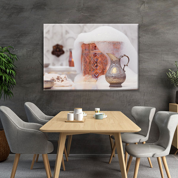 Geleneksel Hamam Köpük Ritüeli Kanvas Tablo – 5915