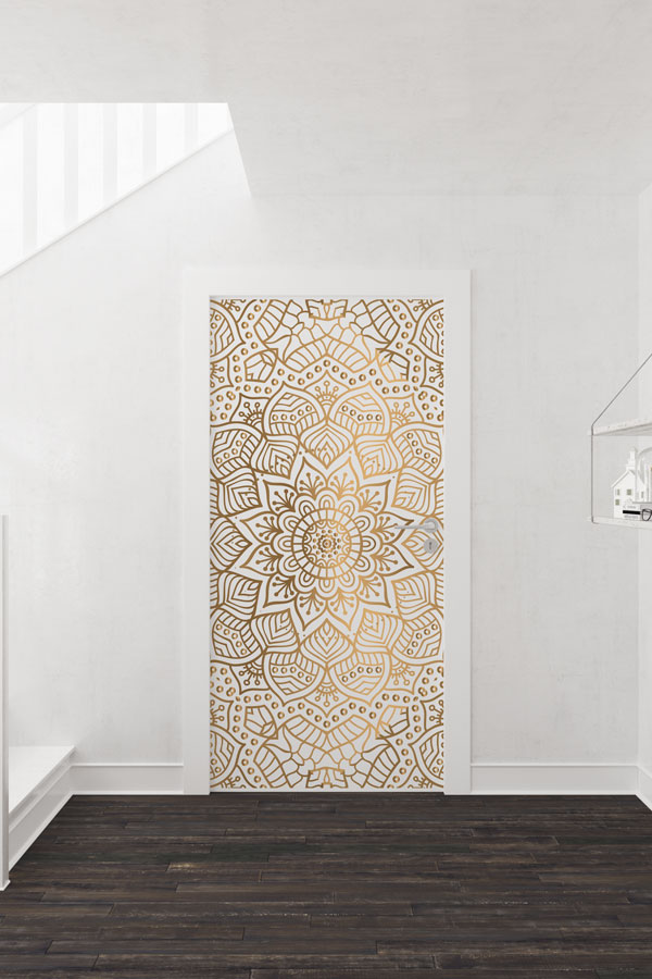 Lüks Altın Mandala Kapı Giydirme 9521