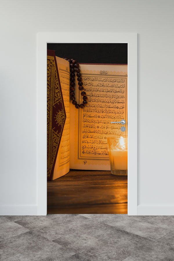 Kur’an-ı Kerim Temalı Kapı Giydirme Dekoratif Baskı 9535