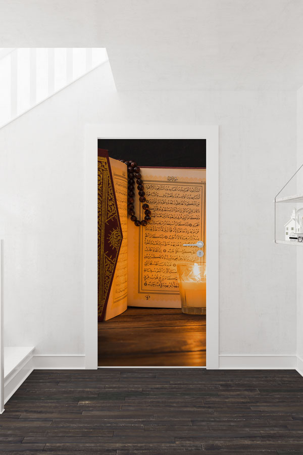 Kur’an-ı Kerim Temalı Kapı Giydirme Dekoratif Baskı 9535