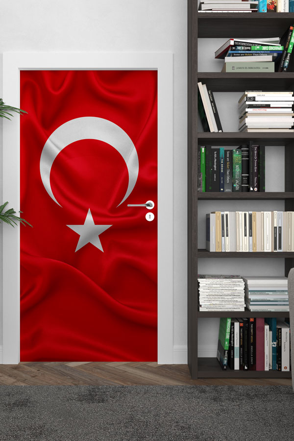 Türk Bayrağı Kapı Giydirme 9330