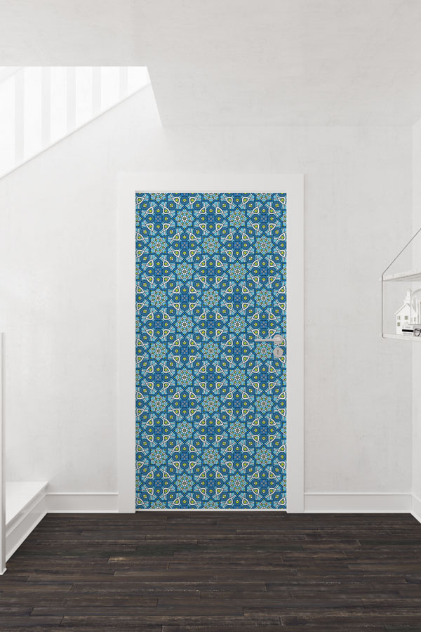 kapi-tasarimlari-9516-01 Geometrik Desenli Kapı Giydirme 9516