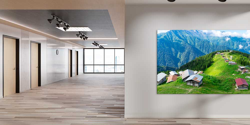 Karadeniz Yayla Köyleri ve Dağlar Panorama Büyük Ebatlı Duvar Dekoru 11954