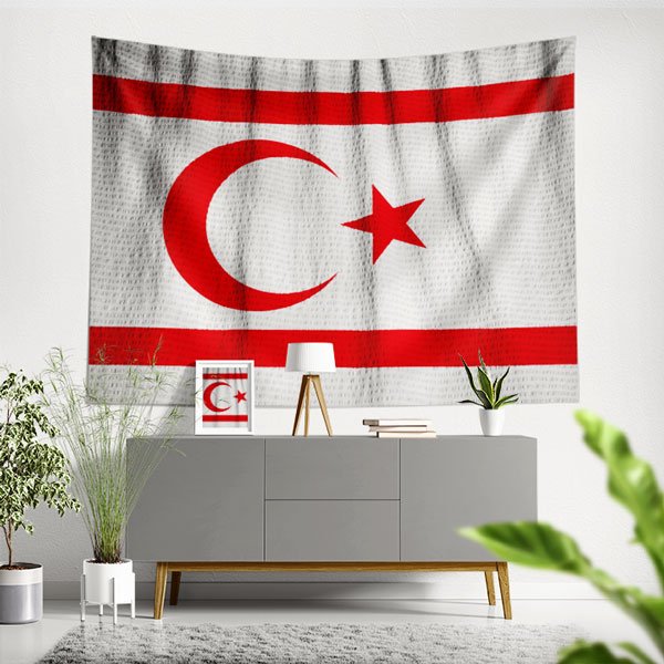 kibris-bayragi-duvar-ortusu-7773-00 KKTC Bayrağı Duvar Örtüsü 7773