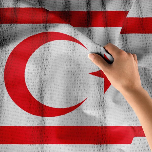 KKTC Bayrağı Duvar Örtüsü 7773