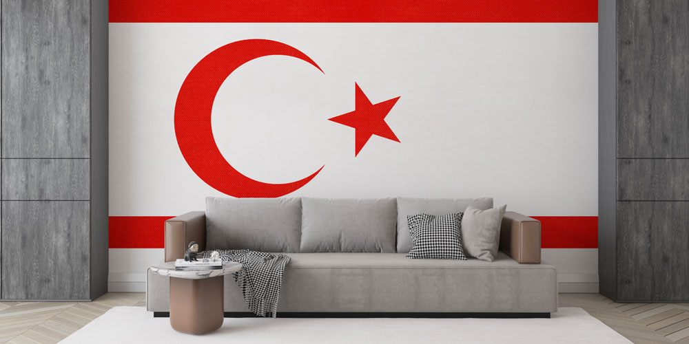 Kıbrıs Bayrağı Modern Duvar Kağıdı 7759