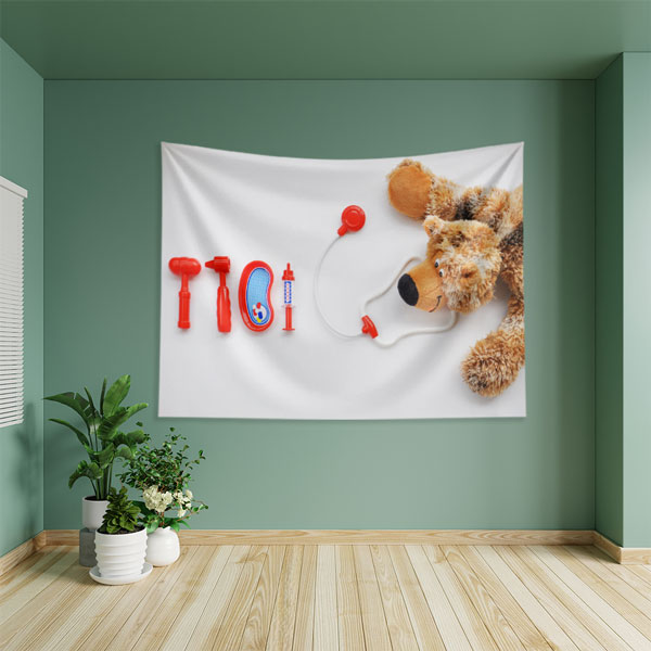 Oyuncak Doktor Seti ve Köpek Duvar Örtüsü 8406