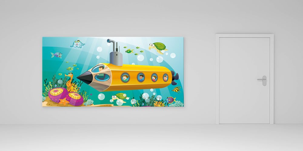 Renkli denizaltı tasarımı ve denizaltı dünyasının neşeli keşfiyle 10190