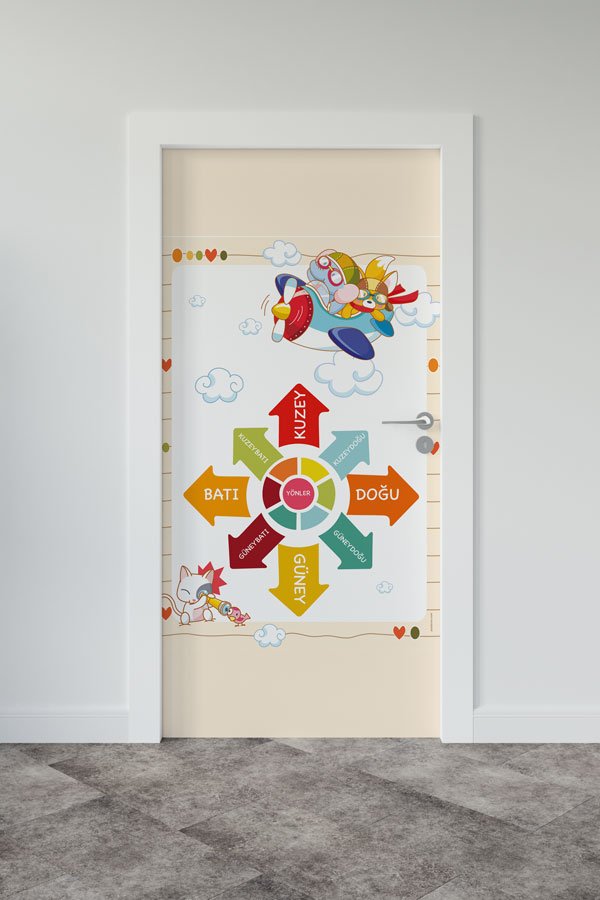 okul,sınıf,kapı,giydirme Bebek - Çocuk Odası Kapı Tasarımı 9967