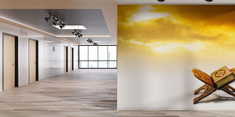 Kur’an-ı Kerim Rahle Üzerinde İslami Duvar Kağıdı 10493