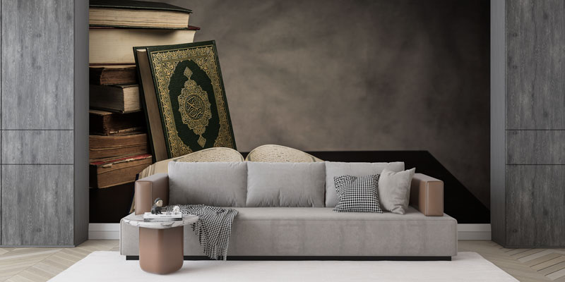 Kur’an-ı Kerim Kitaplı Duvar Kağıdı 10500