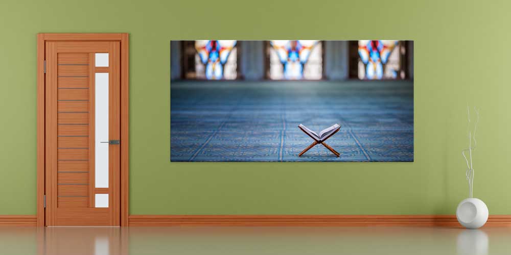 Kur’an-ı Kerim Rahle Üzerinde Büyük Ebatlı Duvar Dekoru – 11449