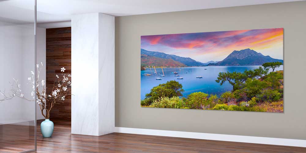 Ege Akdeniz Koy Manzaralı Büyük Ebat Duvar Dekoru 11865