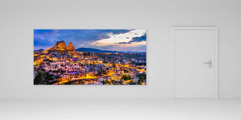 landscape-turkey-wall-art-11930-03 Kapadokya Anadolu Akşam Manzarası Büyük Ebat Duvar Dekor Ürünü 11930