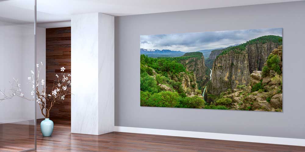 Derin Kanyon Vadisi ve Yeşil Doğa Manzarası Büyük Ebat Duvar Dekoru 11874
