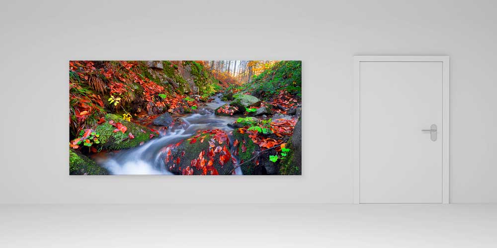 landscape-wall-art-11925-03 Sonbahar Deresi Manzaralı Büyük Ebatlı Duvar Dekoru 11925