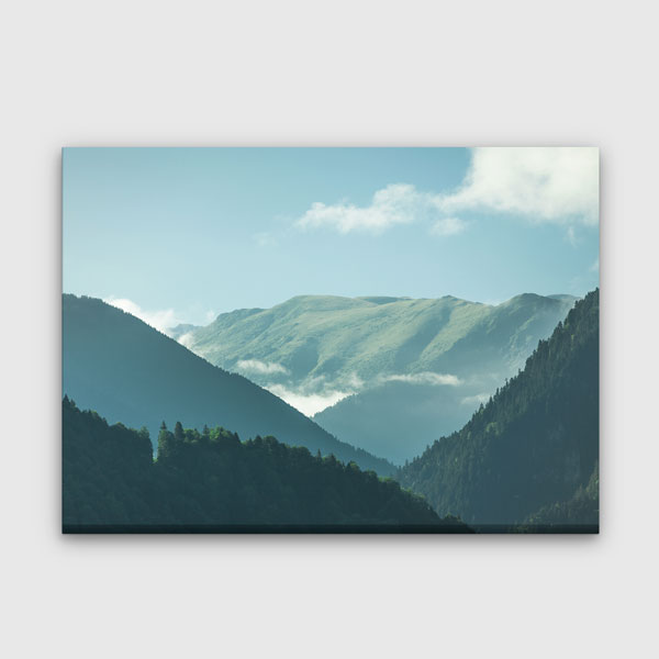 landscape-wall-art-12117-0 Sisli Dağ Vadileri ve Yeşil Yamaçlar Doğa Kanvas Tablo 12117