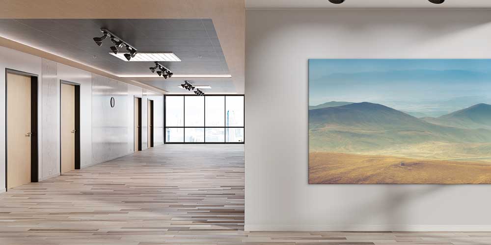 Sisli Dağlar ve Bozkır Manzarası Büyük Ebat Duvar Dekor Ürünü 11934