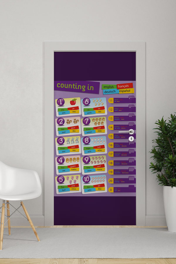 Sayı Sayma Kapı Giydirme - Çok Dilli Eğitici 8685