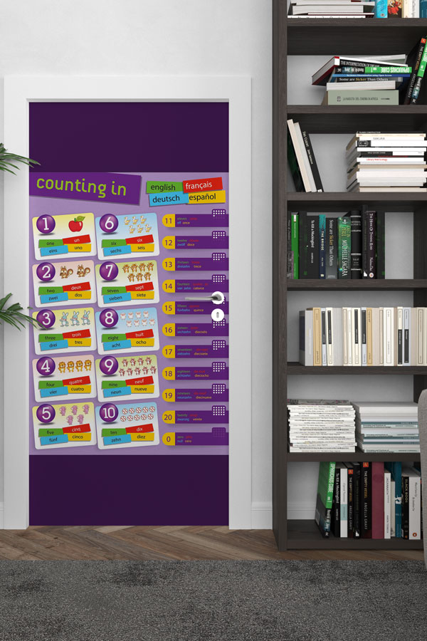 Sayı Sayma Kapı Giydirme - Çok Dilli Eğitici 8685