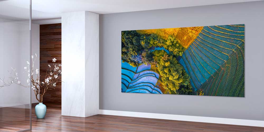 Büyük Ebat Teraslı Tarım ve Doğa Manzarası Duvar Dekoru 14047