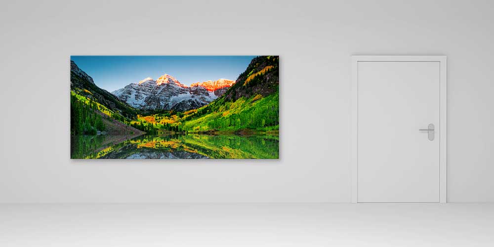 large-size-wall-art-14137-05 Yansımalı Dağ Vadisi Gün Batımı Büyük Ebat Duvar Dekor Ürünü 14137