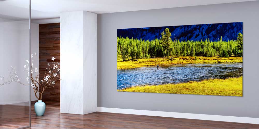 Nehir ve Orman Manzarası Büyük Ebat Duvar Dekor Ürünü 14167