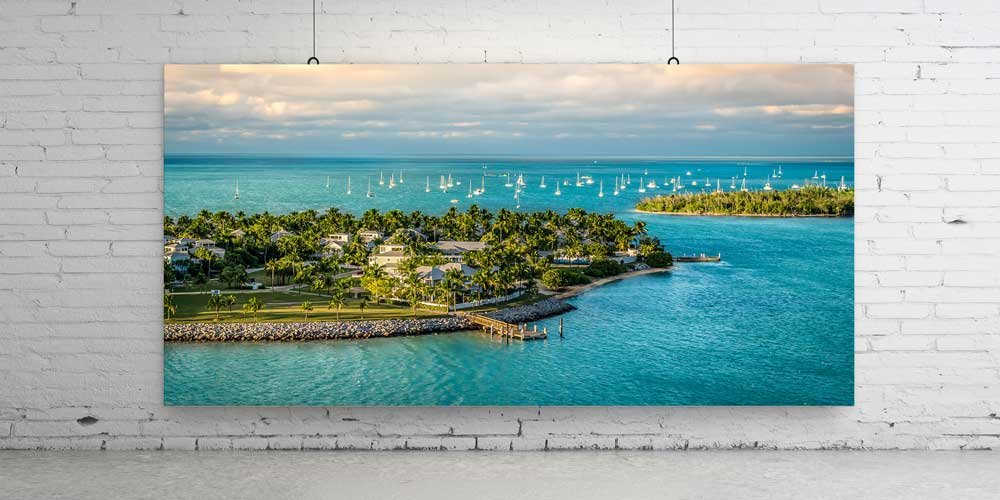 Tropikal Yarımada ve Turkuaz Deniz Manzarası Büyük Ebat Duvar Dekor Ürünü 14187