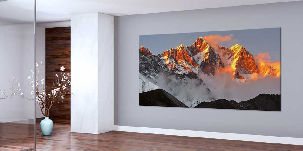 Büyük Ebat Himalaya Zirvesi Gün Batımı Duvar Dekoru 14033