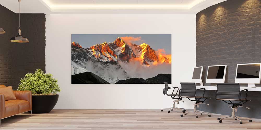 Büyük Ebat Himalaya Zirvesi Gün Batımı Duvar Dekoru 14033