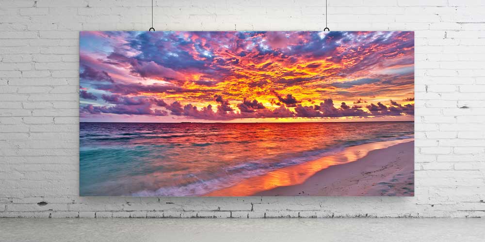 Gün Batımı ve Sahil Manzarası Büyük Duvar Dekoru 14056
