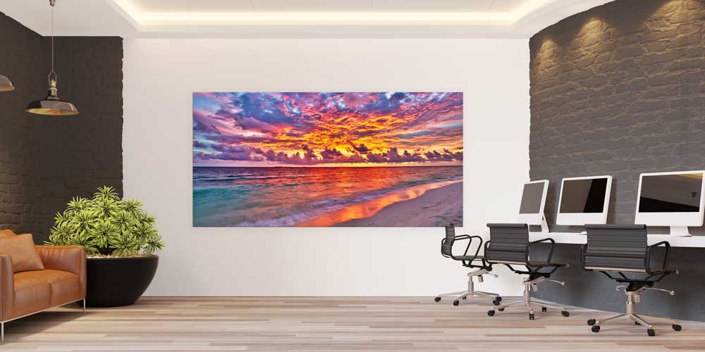 Gün Batımı ve Sahil Manzarası Büyük Duvar Dekoru 14056