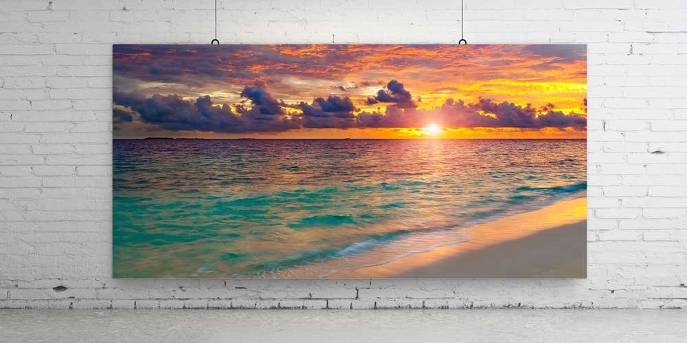 Gün Batımı Sahil Manzarası Büyük Duvar Dekoru 14059