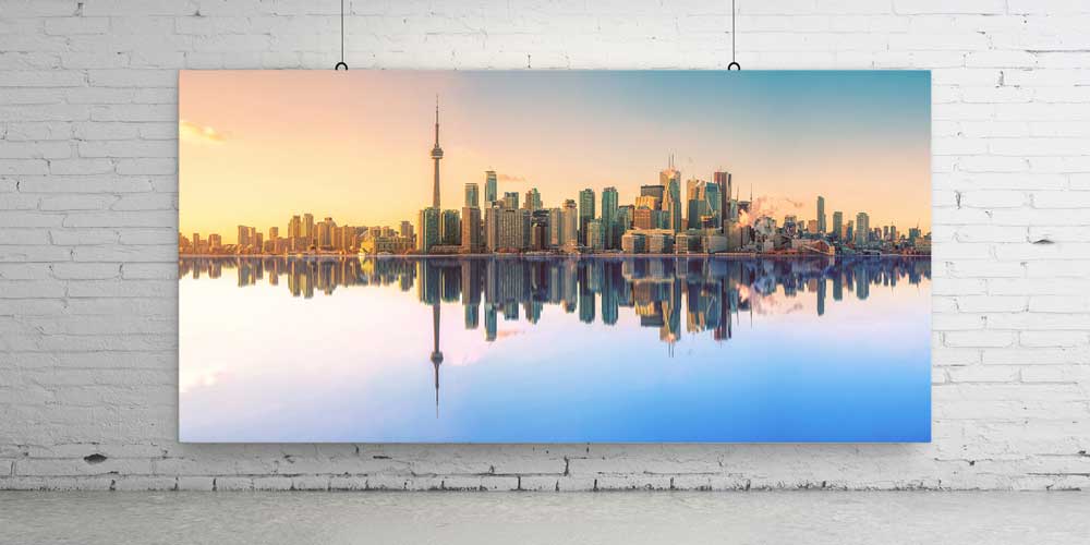 Toronto Şehir Silüeti Büyük Ebat Duvar Dekor Ürünü 14131