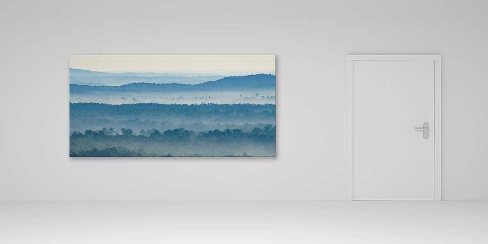 Sisli Orman Tepeleri Manzarası Büyük Ebat Duvar Dekor Ürünü 14153