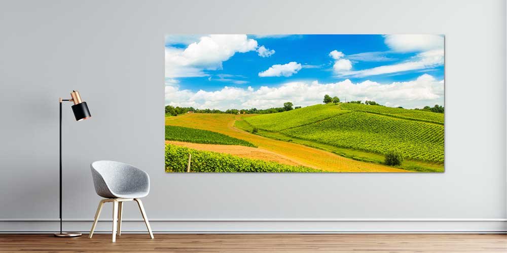 large-size-wall-decor-14240-00 Yeşil Tepeler ve Altın Tarlalar Büyük Ebat Duvar Dekoru 14240