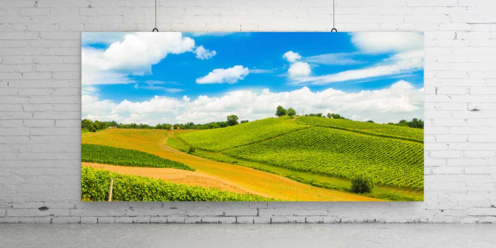 Yeşil Tepeler ve Altın Tarlalar Büyük Ebat Duvar Dekoru 14240