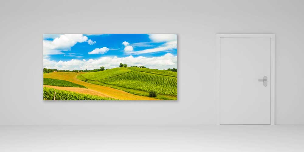 Yeşil Tepeler ve Altın Tarlalar Büyük Ebat Duvar Dekoru 14240