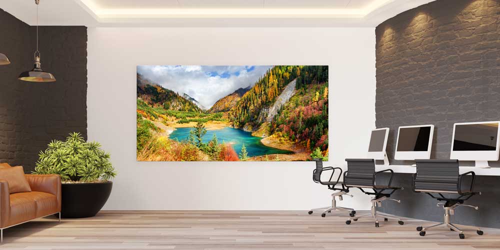 Büyük Ebat Doğa ve Göl Manzarası Duvar Dekoru 14054