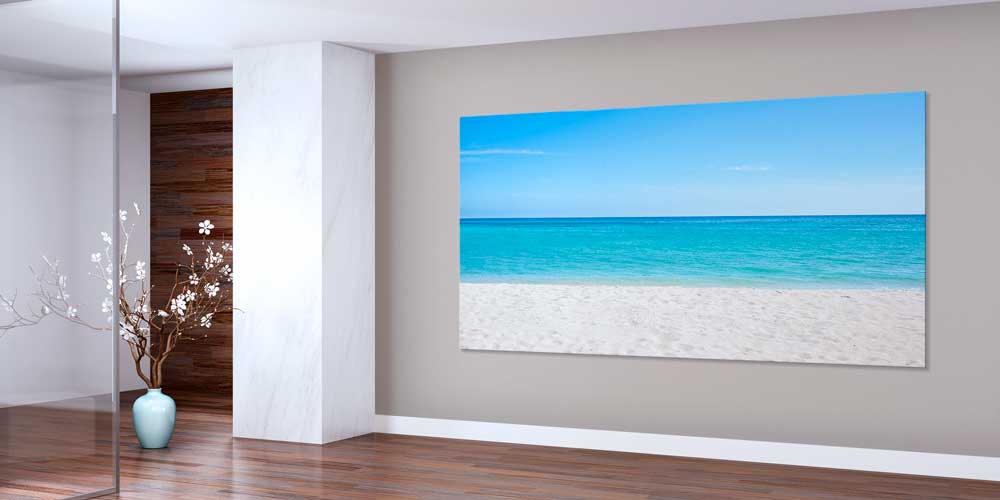 Minimal Sahil ve Turkuaz Deniz Büyük Duvar Dekoru 14067
