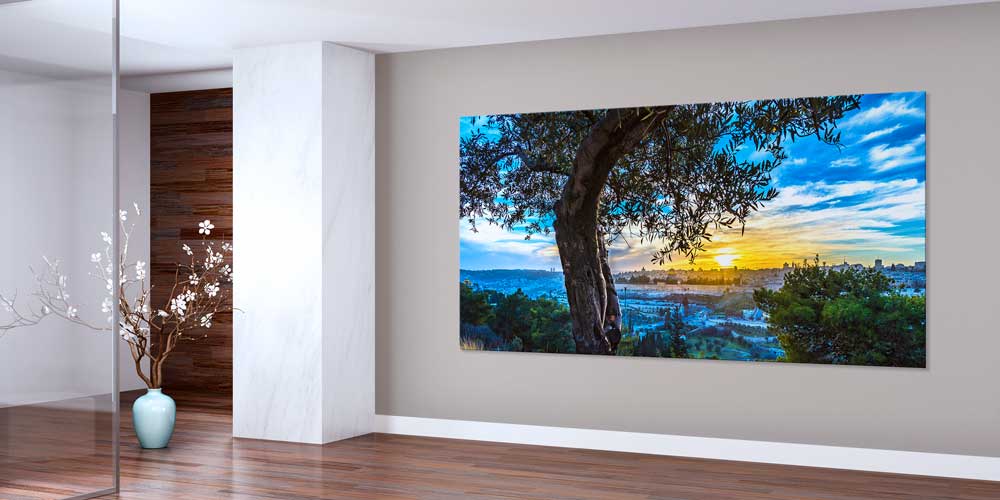 Gün Batımı ve Şehir Manzarası Büyük Ebatlı Duvar Dekoru 14078