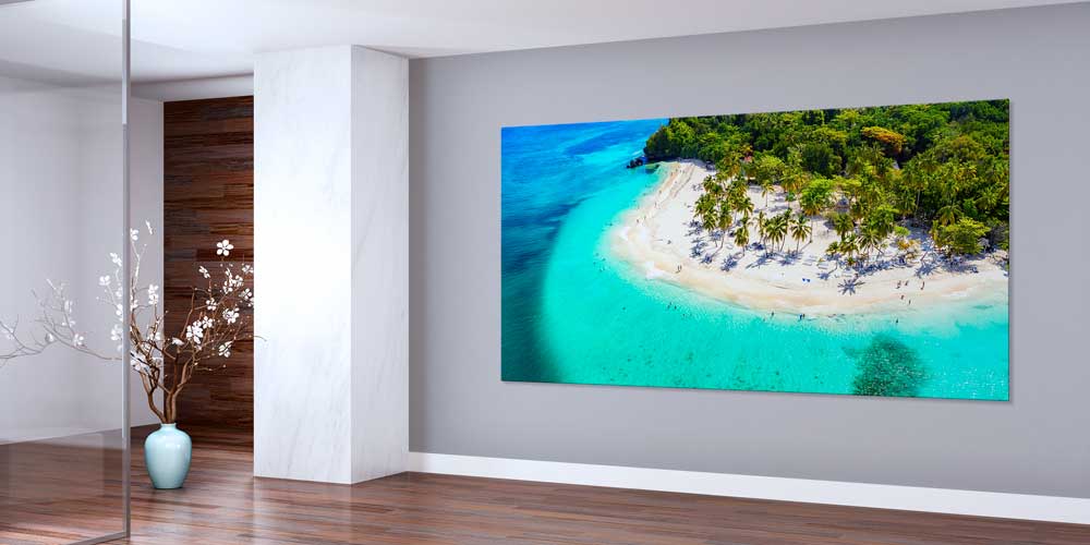 Tropik Ada ve Turkuaz Deniz Büyük Ebat Duvar Dekoru 14083