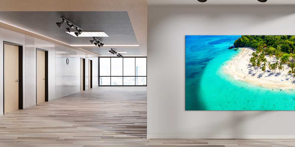 Tropik Ada ve Turkuaz Deniz Büyük Ebat Duvar Dekoru 14083