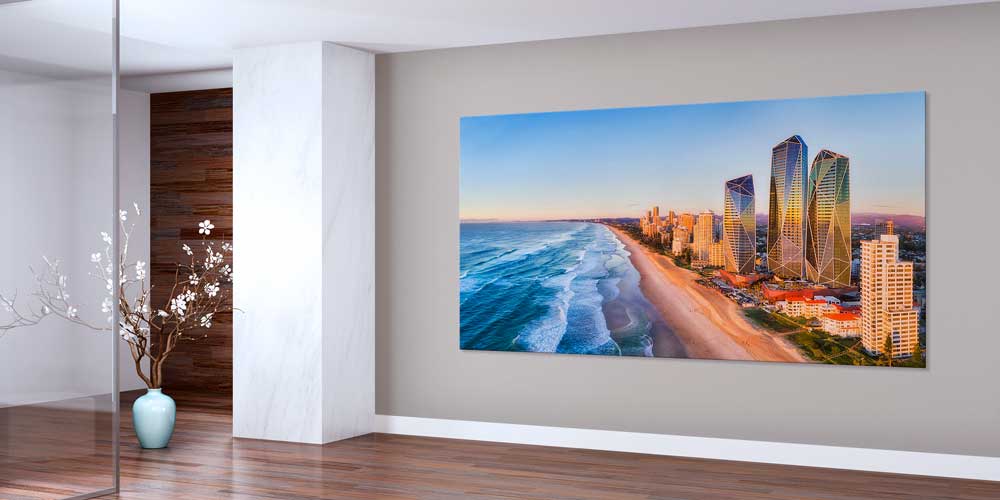 Sahil Şehri ve Deniz Manzaralı Fotoğraf Sanatı Büyük Ebat Duvar Dekoru 14104