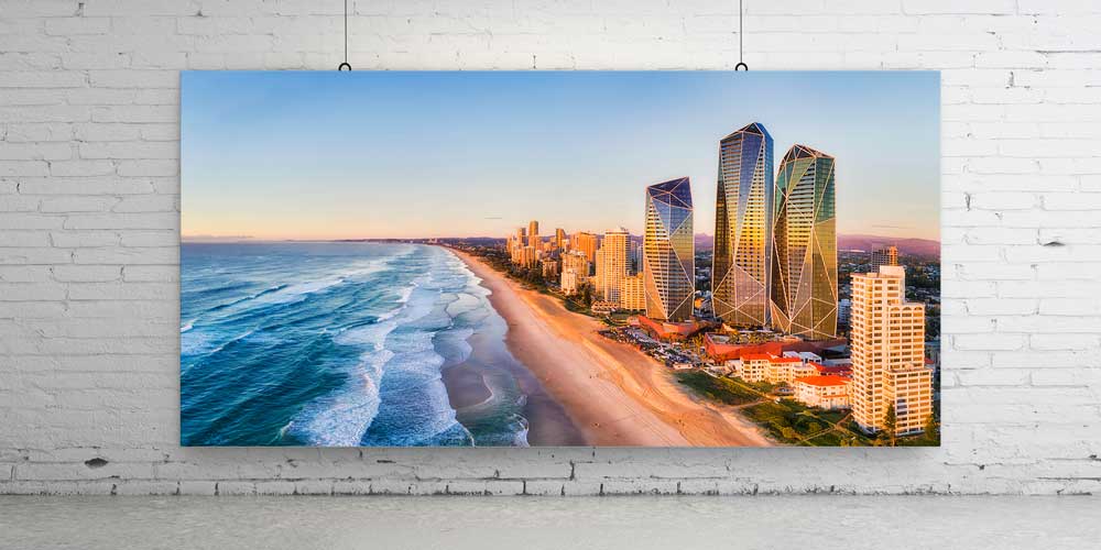Sahil Şehri ve Deniz Manzaralı Fotoğraf Sanatı Büyük Ebat Duvar Dekoru 14104