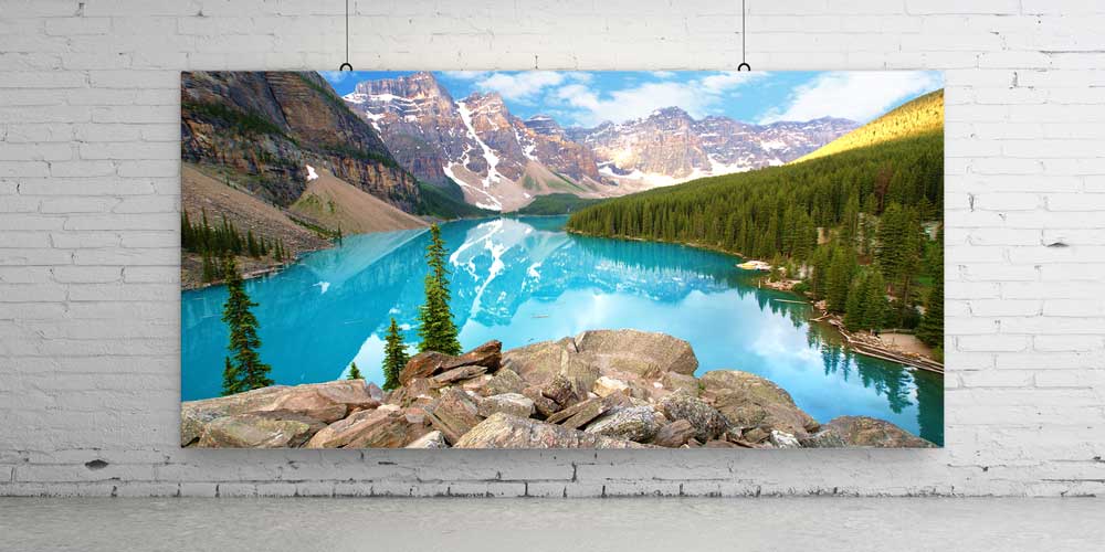 Turkuaz Dağ Gölü Büyük Ebat Duvar Dekor Ürünü 14123