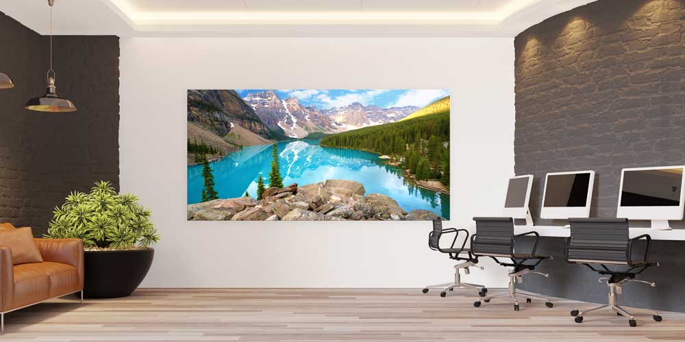 Turkuaz Dağ Gölü Büyük Ebat Duvar Dekor Ürünü 14123