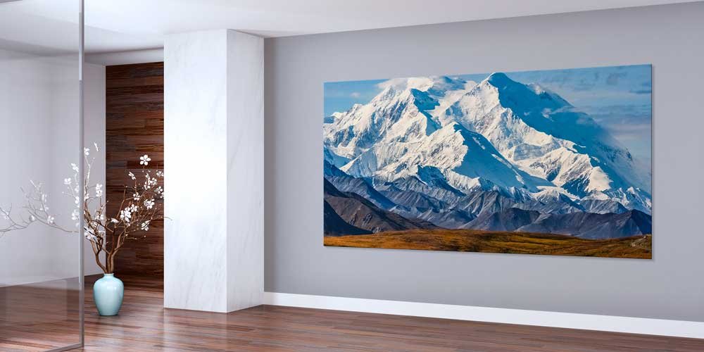 Karlı Zirveli Dev Dağ Manzarası Büyük Ebat Duvar Dekor Ürünü 14147