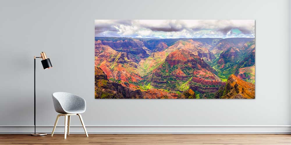 Renkli Kanyon Vadileri Panoramik Manzarası Büyük Ebat Duvar Dekor Ürünü 14191