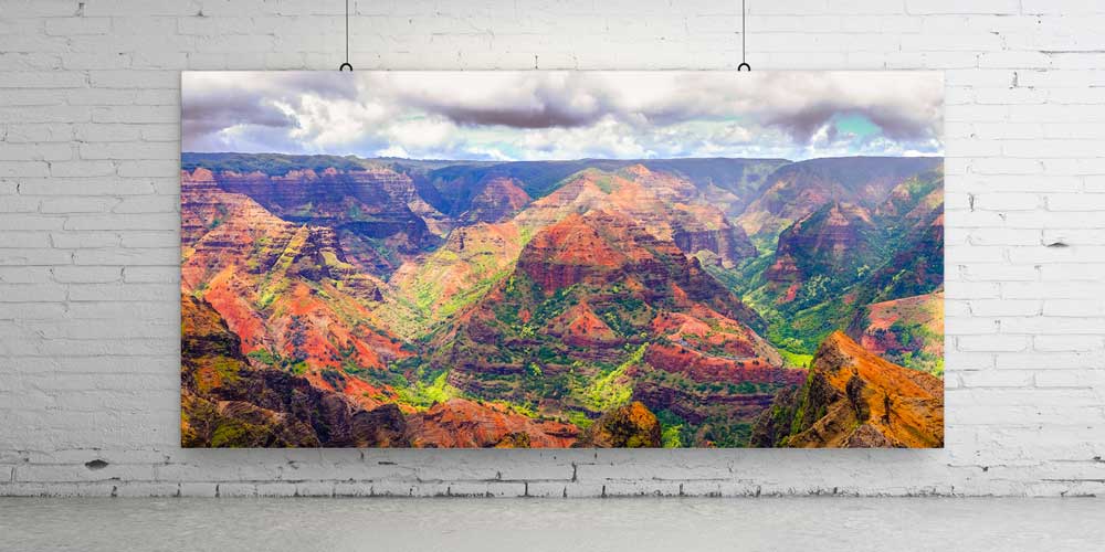 Renkli Kanyon Vadileri Panoramik Manzarası Büyük Ebat Duvar Dekor Ürünü 14191